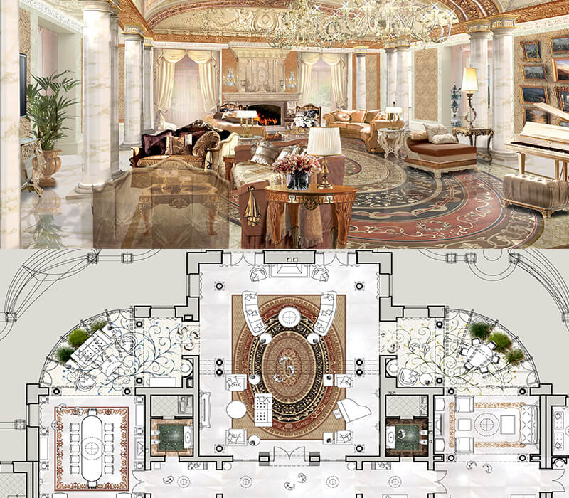 Custom-made furniture design - La Contessina